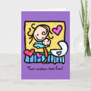 LittleGirlie loves her baby! Card