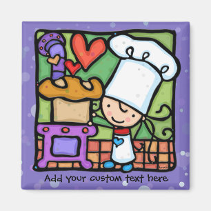 LittleGirlie loves to bake bread PPL Magnet