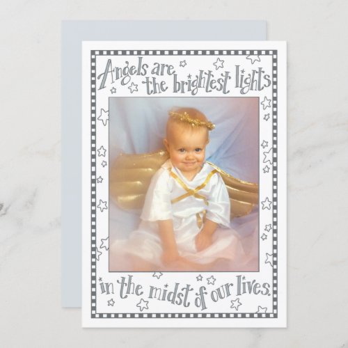 Littlest Angel  Sketched Quote Holiday Card