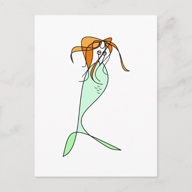 Littlest Mermaid Postcard (Front)