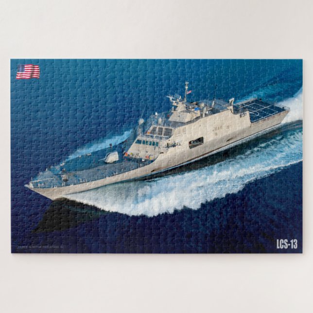 LITTORAL COMBAT SHIP – LCS-13 (20x30 INCH) Jigsaw Puzzle (Horizontal)