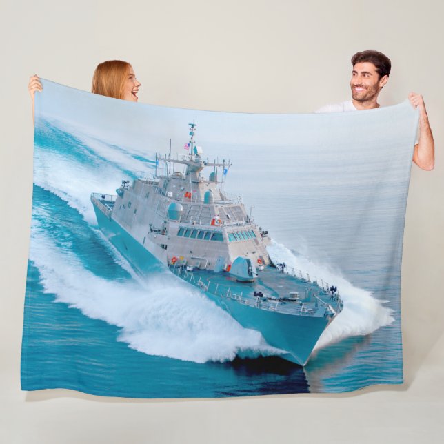 LITTORAL COMBAT SHIP – LCS-13 FLEECE BLANKET (In Situ)