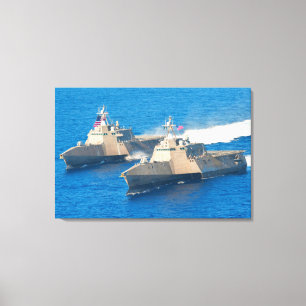 LITTORAL COMBAT SHIP – LCS-4 24x36 Canvas Print