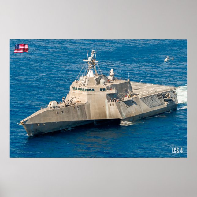 LITTORAL COMBAT SHIP – LCS-4 POSTER (Front)