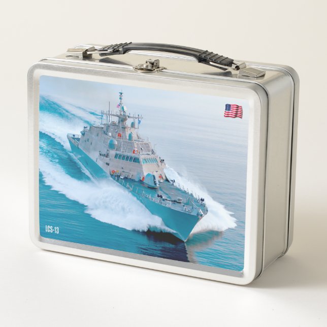 LITTORAL COMBAT SHIP – LCS METAL LUNCH BOX (Front)