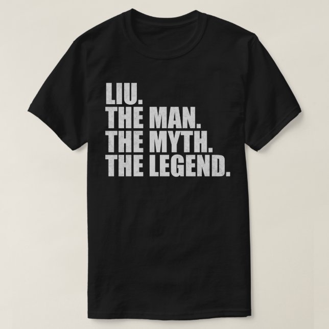 LiuLiu Family name Liu last Name Liu Surname Liu F T-Shirt (Design Front)