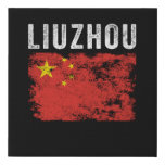 Liuzhou China Flag Chinese Souvenir Faux Canvas Print at Zazzle