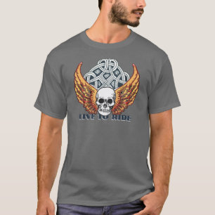 Live 2 Ride motorcycle design T-Shirt
