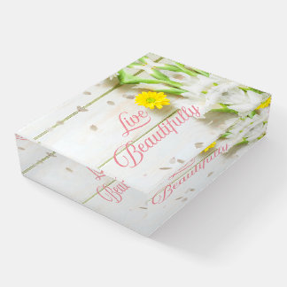 Live a beautiful life. paperweight