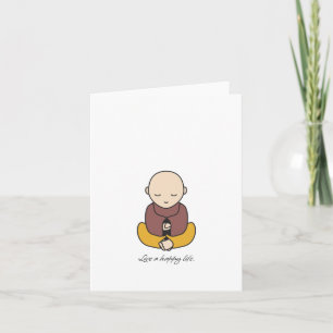Live a happy life card