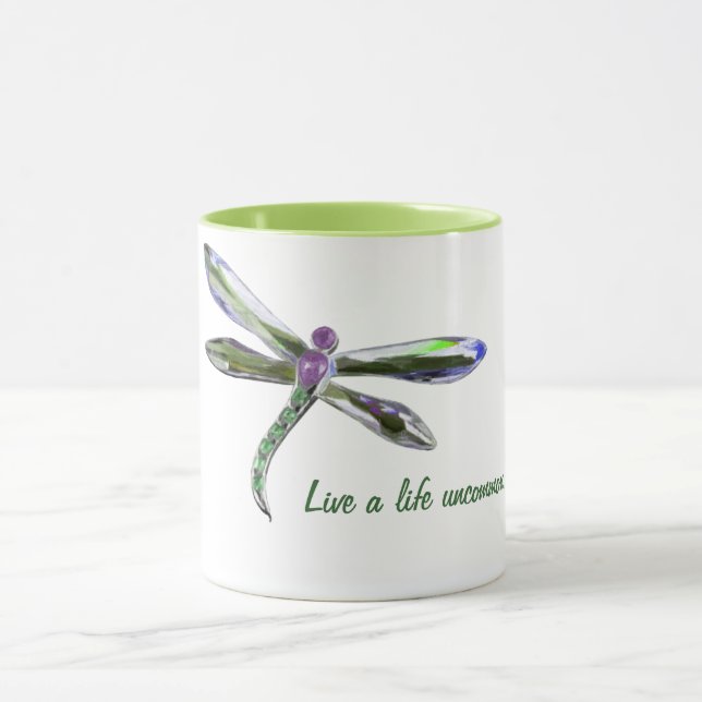 Live a Life Uncommon - Dragonfly Mug (Center)
