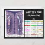 Live A Little New Years Holiday Calendar Card