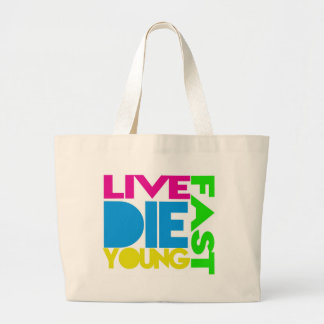 Live almost the young large tote bag