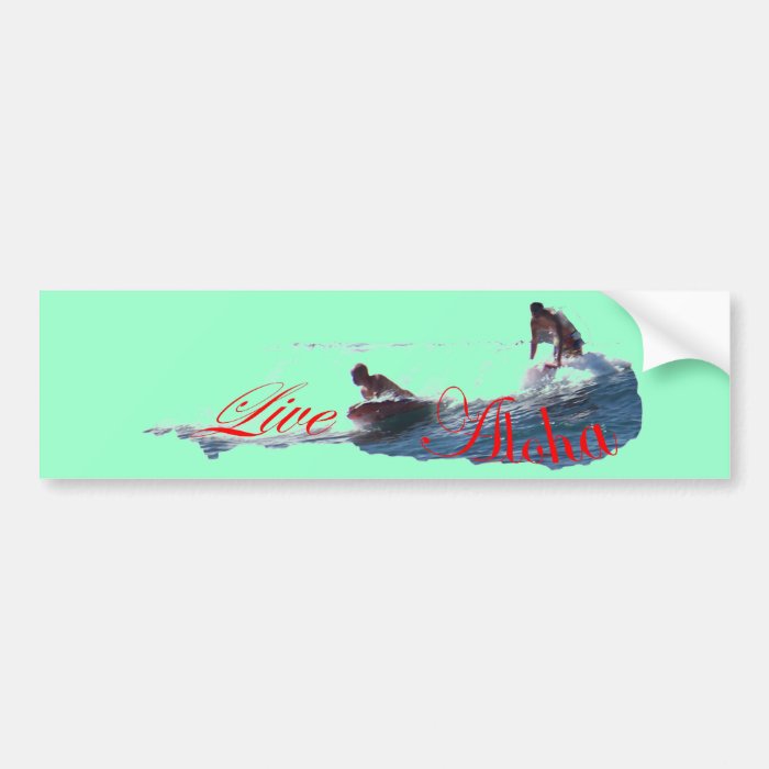 Live Aloha Bumper Sticker