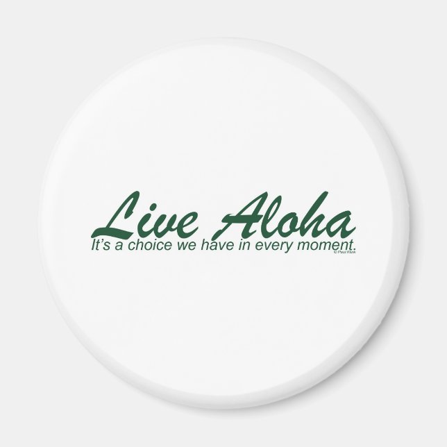 Live Aloha Landscape Design Magnet (Front)