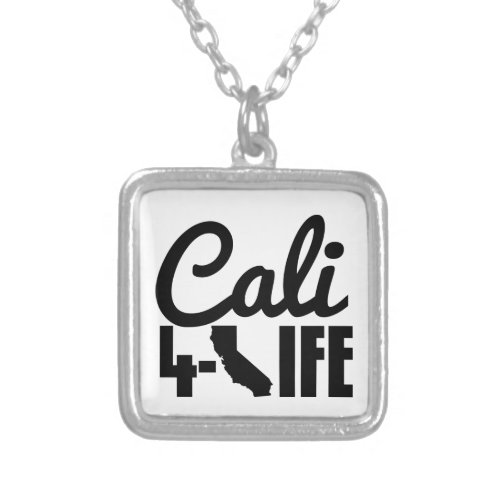Live and Die In LA Silver Plated Necklace