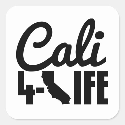 Live and Die In LA Square Sticker