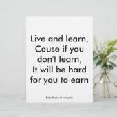 Live and Learn (Standing Front)