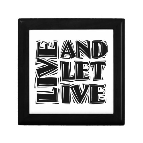 Live and Let Live God Box Medallion Box