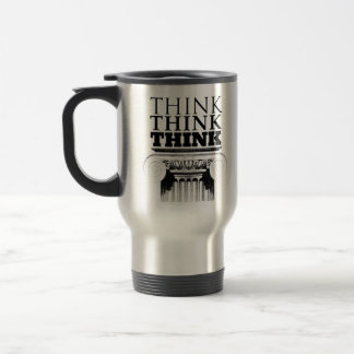 Live and Let Live + Think AA slogan travel mug