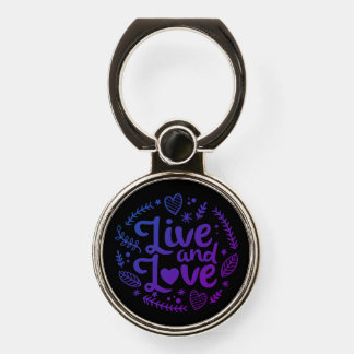 Live And Love Phone Ring Stand