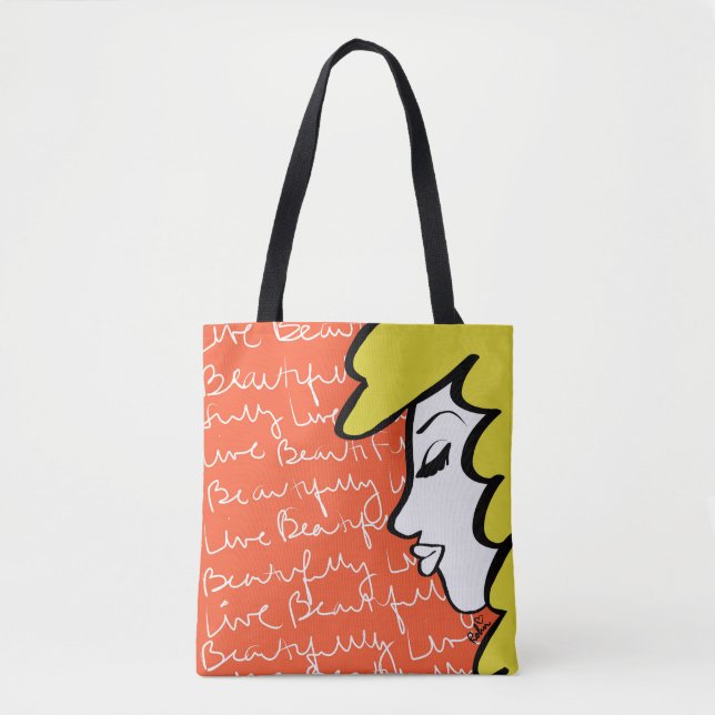 Live Beautifully Canvas Bags (Front)