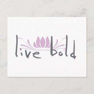 Live Bold Postcard
