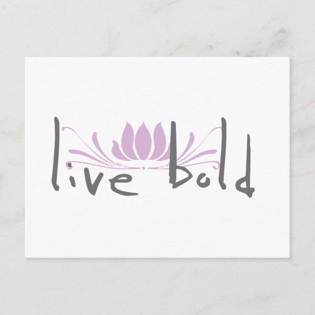 Live Bold Postcard (Front)
