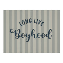 Live Boyhood Print Boy Nursery Quote Kids Wall Ar