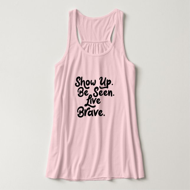 Live Brave Tank Top (Design Front)