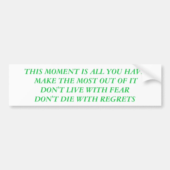 LIVE BUMPER STICKER (Front)