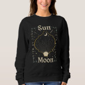 Boho Sun And Moon Celestial Crescent Moon Phases M Hoodie