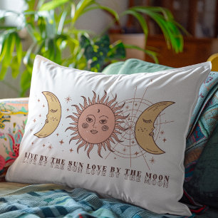 Live By The Sun Love By The Moon Lumbar Pillow