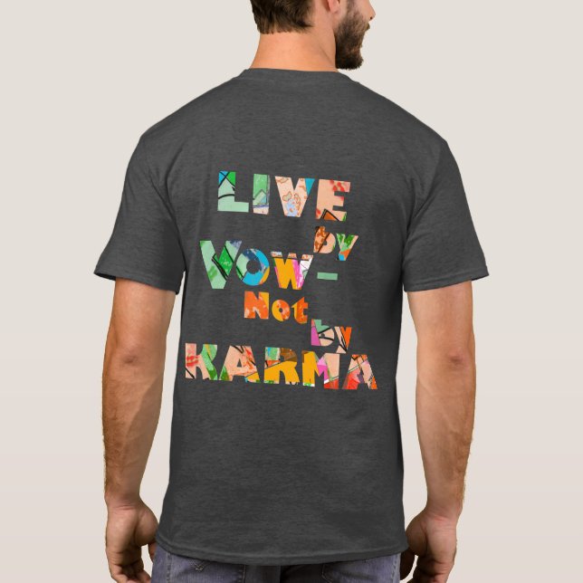 Live by Vow: dark grey T-Shirt (Back)