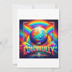 Live Colorfully  Invitation