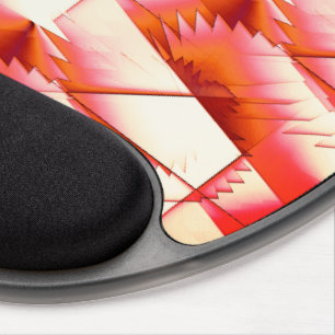 Live coral zigzag or digital saws in the sun light gel mouse pad