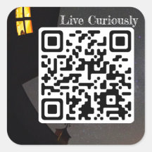 live curiously sticker