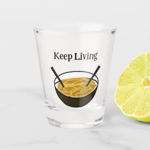 Live – Cute Positive Cartoon Design Shot Glass