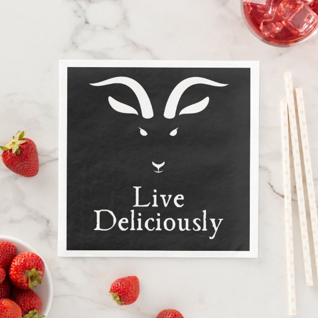 Live Deliciously Dinner  Paper Dinner Napkins (Insitu)