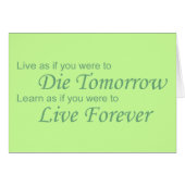 Live - Die Tomorrow green (Front Horizontal)