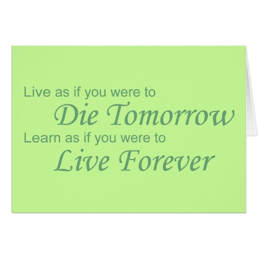 Live - Die Tomorrow green (Front Horizontal)