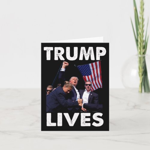 Live Donald Trump Mug Shot _ Never Surrender  Card