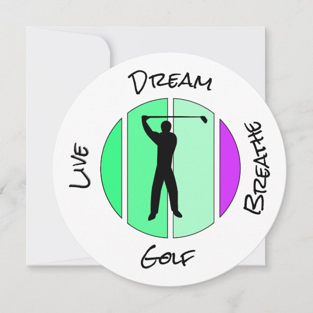 Live, dream, breathe golf (Front)