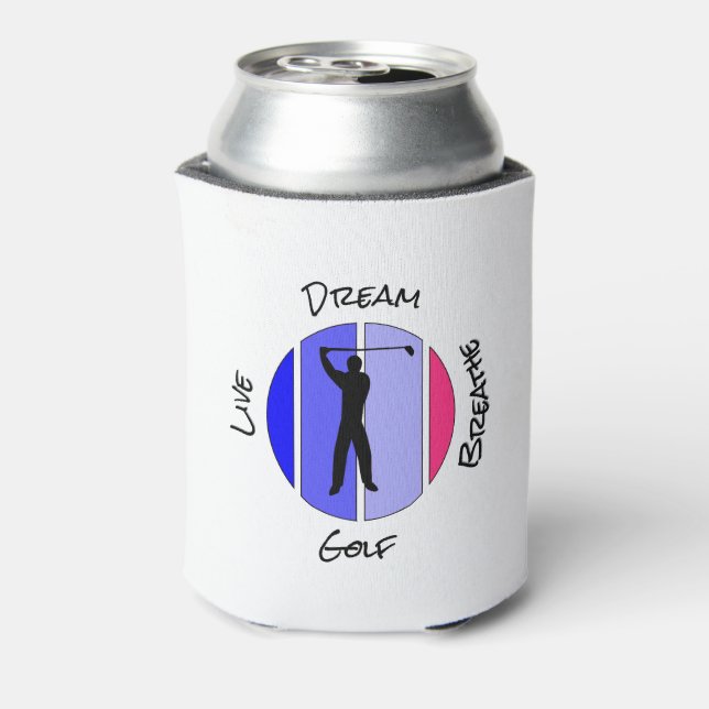 Live, dream, breathe golf can cooler (Can Back)