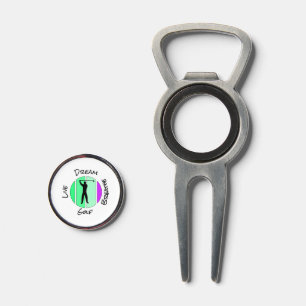 Live, dream, breathe golf divot tool