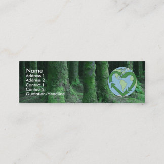 Live Earth Friendly Mini Business Card