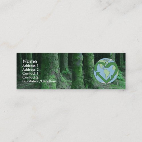 Live Earth Friendly Business Card Templates