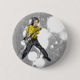 LIVE! Electric Guitar Pinback Button