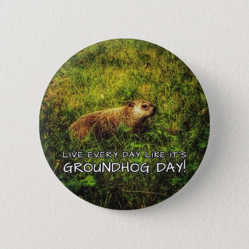 Live every day like its Groundhog Day button