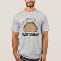 Live Every Day Like It's Taco Tuesday Fun Quote